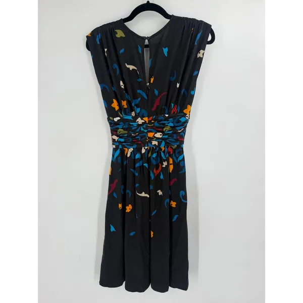Plenty by Tracy Reese Nikkita Dress Women Small Black Harvest Floral Ruched NWT - Image 10