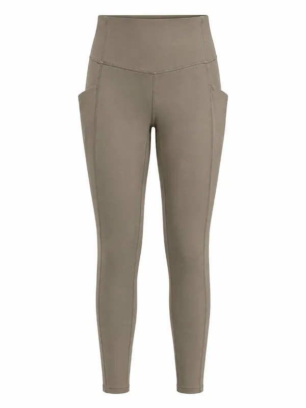 Danskin Taupe High Rise Pocket 7/8 Workout Leggings M - Image 2