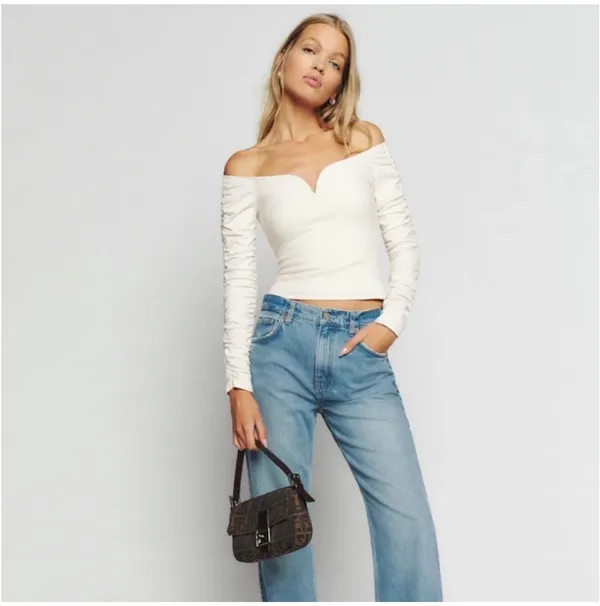 Reformation Sweetheart Neckline Top - Image 2