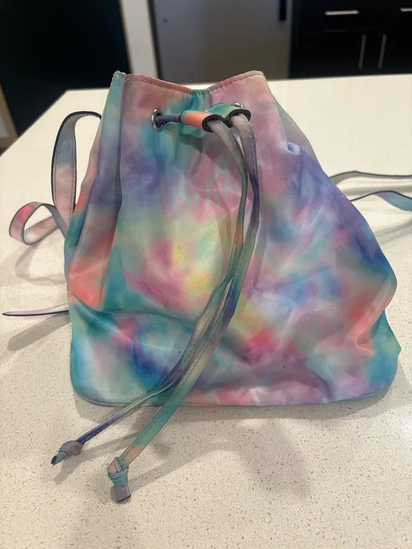 Tye dye drawstring backpack Multiple - Image 2