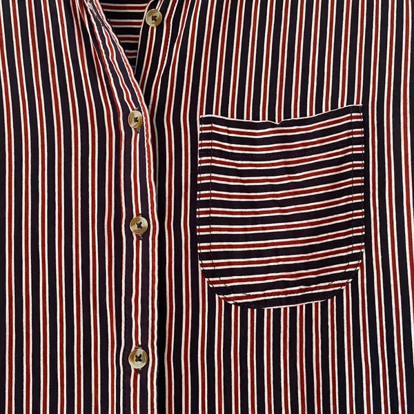 Maeve by Anthropologie Adelaide Poplin Striped Button Down Shirt Women's size XS - Image 5