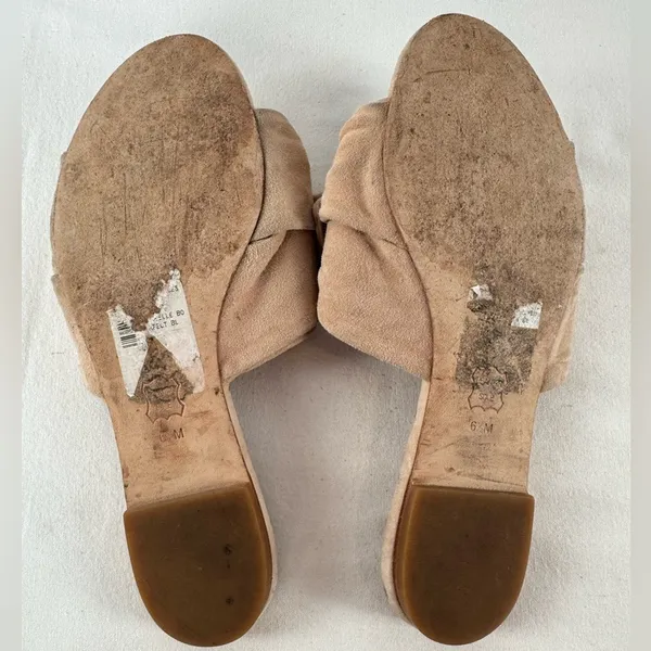 Tory Burch Annabelle‎ Bow Suede Slide Sandal in Tan Size 6.5 - Image 8
