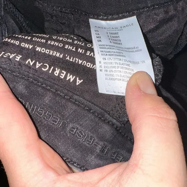 American Eagle 2 short stretchy Super hi-rise jeggings - Image 3
