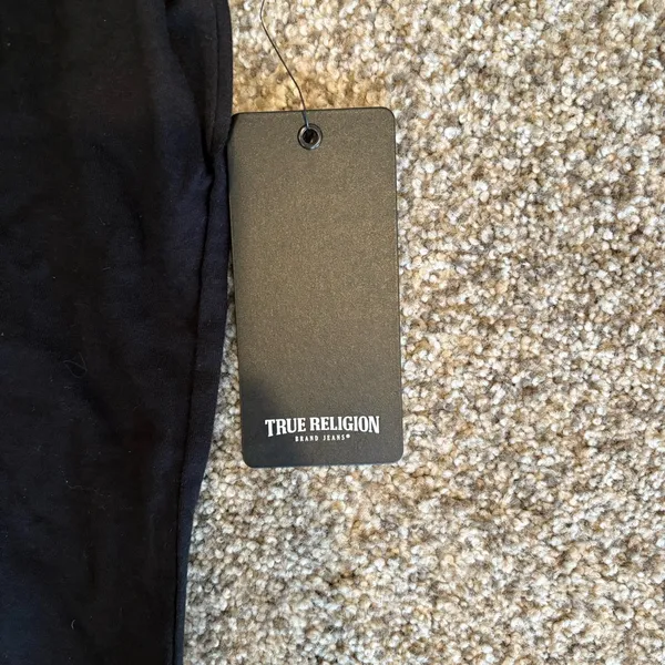 NWT True Religion Ombre Crystal Buddha Black T-Shirt | Size: XL - Image 3