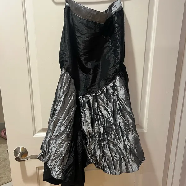 YBISA Blk/Silver Goth Ursula dress Black Size XL - Image 3