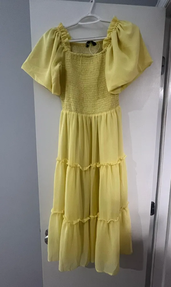 Amazon yellow Midi Dress - Image 5