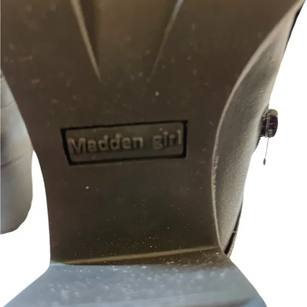 MADDEN GIRL Alexandra Black High Heeled Lace Up Combat Moto Boot NIB - Size 6 - Image 11