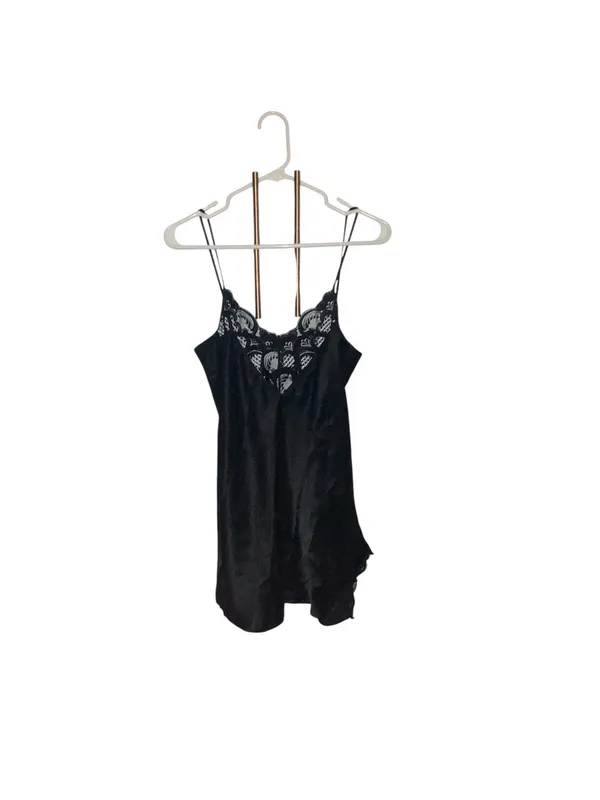 Vintage Victoria's Secret Gold label satin slip chemise lace mini nightgown - Image 9