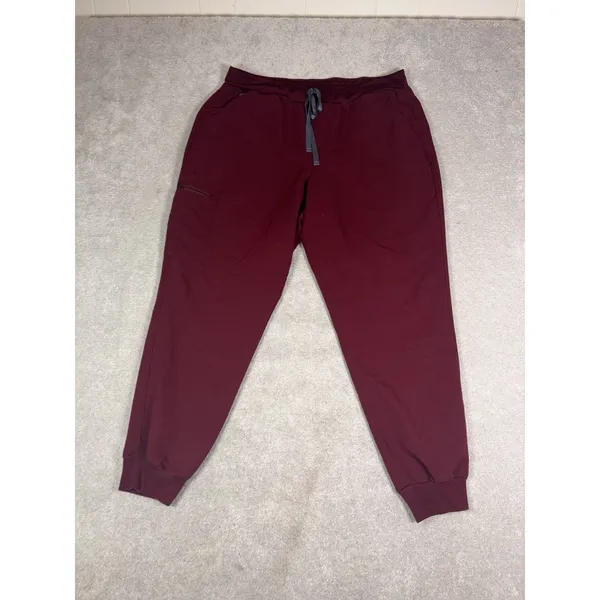 figs zamora jogger scrub pants burgundy xxl Women's - Image 4