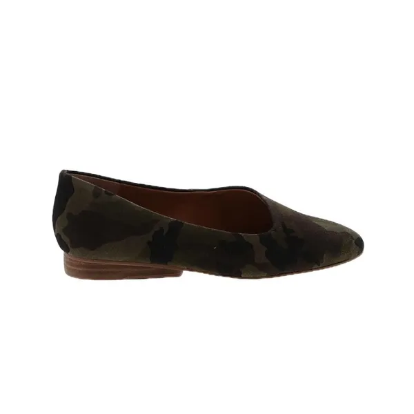 1.State Women's Size 5.5 Bennie Suede Skimmer Shoe Olive‎ Green Camouflage - Image 6