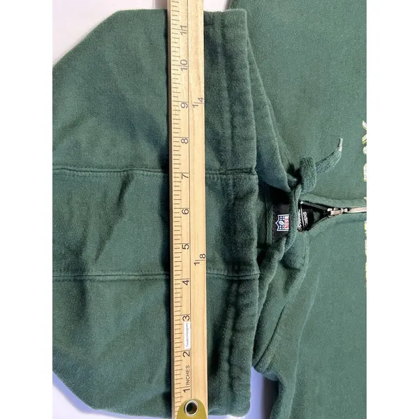 National Football League Team Apparel Green Bay Packers Women’s Full Zip Hoodie Sweatshirt M/L Green Fan Apparel - Image 13
