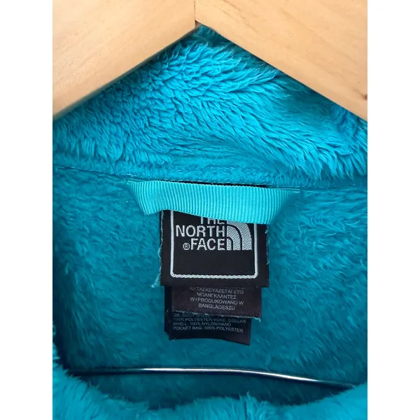 The North Face Girls Denali Osito Fleece Jacket Turquoise Blue Full Zip L 14/16 - Image 4