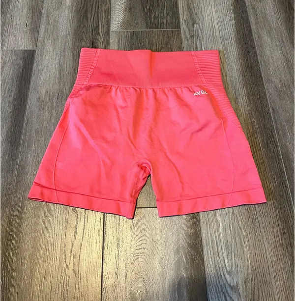 AYBL Balance V2 Seamless Shorts in Coral - Image 2