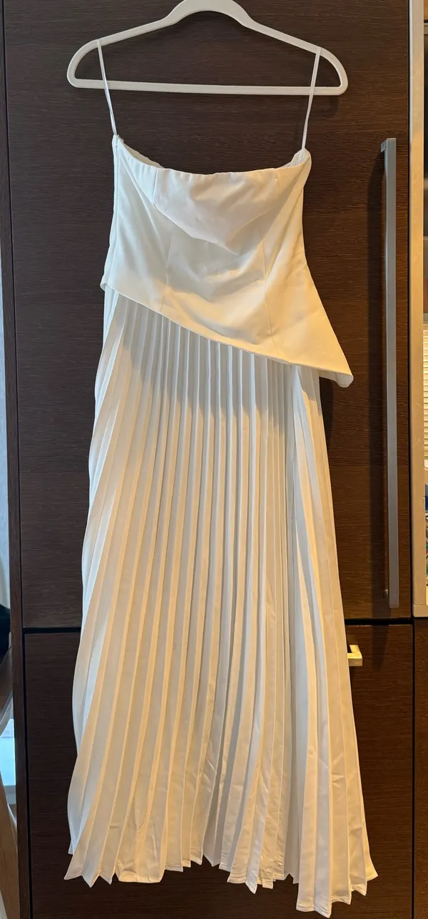 Commense White Strapless Dress M - Image 2
