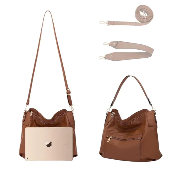 Women's 3-Piece Set Bag One Size Brown - Image 5