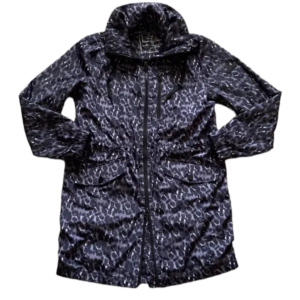 Lucky Brand Premium Performance Leopard Print Rain Jacket S - Image 2