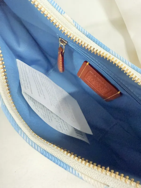 coach Emily Shoulder Bag With Gingham Print And Charm cen07 - Image 5