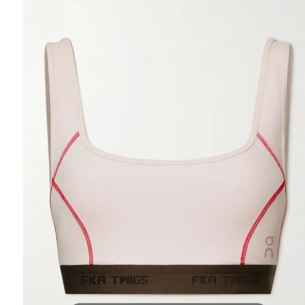 OnCloud x FKA Twigs Limited Edition Studio Sports Bra Pale Pink Black Small $110 - Image 8