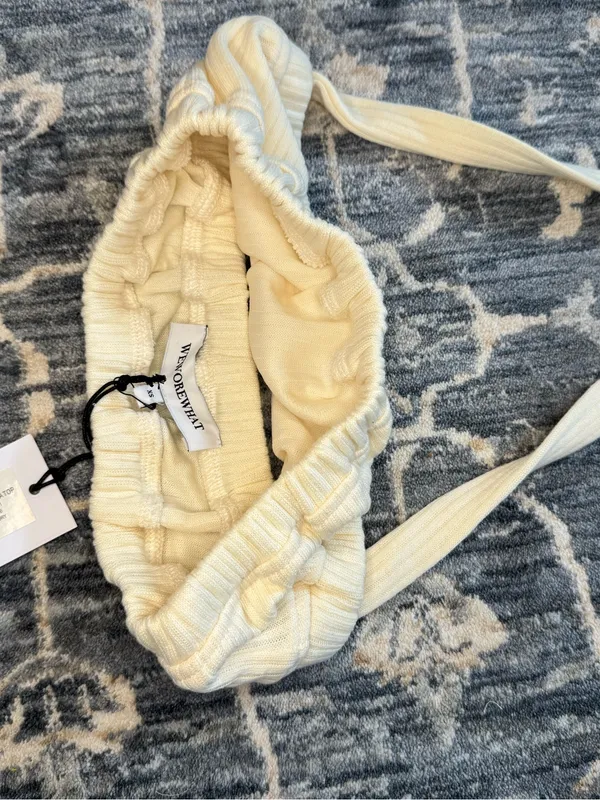 Revolve | WeWoreWhat | Tie Halter Bra Top in Ivory Size XS - Image 7