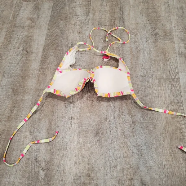 Victoria's Secret Striped Bikini Top Size 36C - Image 2