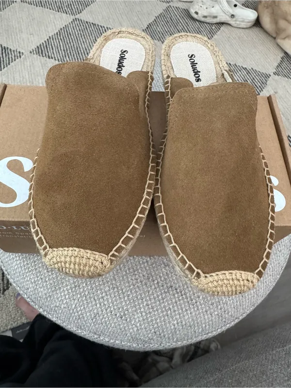 Soludos Womens Espadrilles The Smoking Mule Miel Brown 6 - 6.5 New - Image 3
