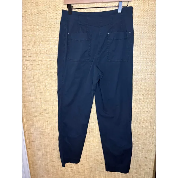 Maeve Anthropologie Navy Blue High Rise Tapered Chino Ankle Pants Womens Size 6 - Image 3