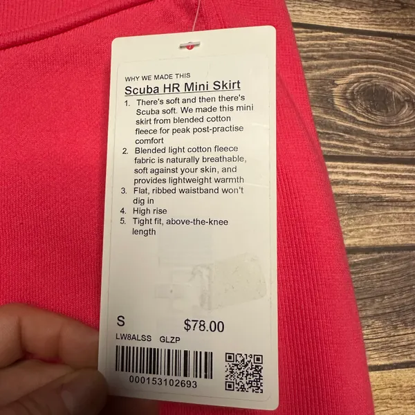 Lululemon Scuba High Rise Mini Skirt NWT Size Small (GLZP) - Image 10