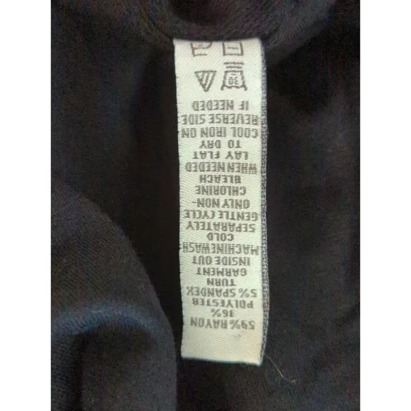 American Rag Cie‎ Black Ruched Side Tee Shirt Dress Womens Size L Short Sleeve - Image 6