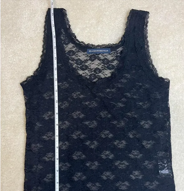 Brandy Melville Lace Tank - Image 4