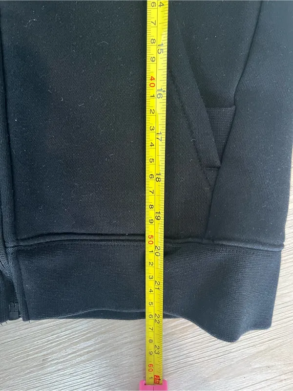 FIGS On-Shift Full Zip Hoodie Fleece Jacket Black Nurse Doctor Clinic Athleisure - Image 9