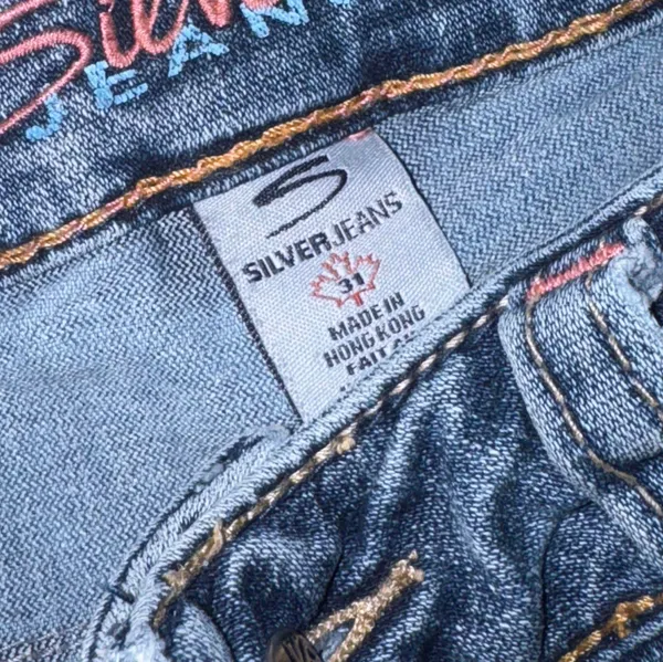 Vintage Early 2000’s AIKO Wester Glove Wear - ultra Low rise boot leg blue jeans - Image 6