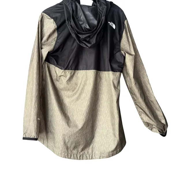 The North Face Womens Fanorak Half Zip Windbreaker Jacket Rain‎ Camo Tan Black S - Image 2