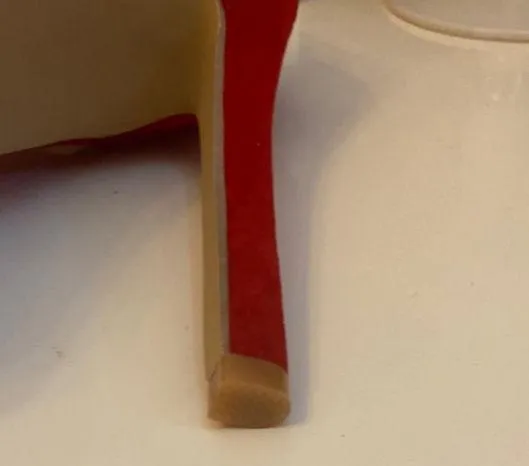 Delevenin RED STILETTO HEELS WITH ANKLE STRAP WITH BOW SIZE 8 - Image 7