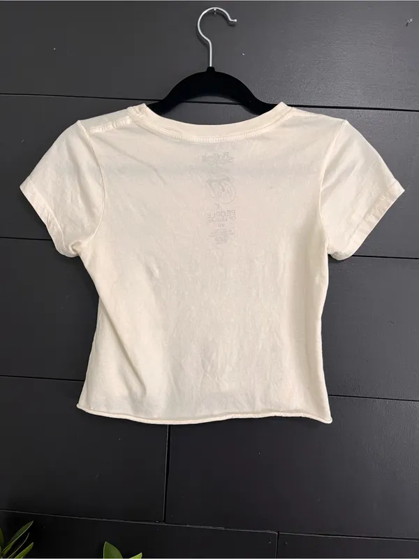 ROLLING STONES X PEOPLE OF LEISURE Women’s Rock Band Baby Tee Sz XS EUC - Image 2