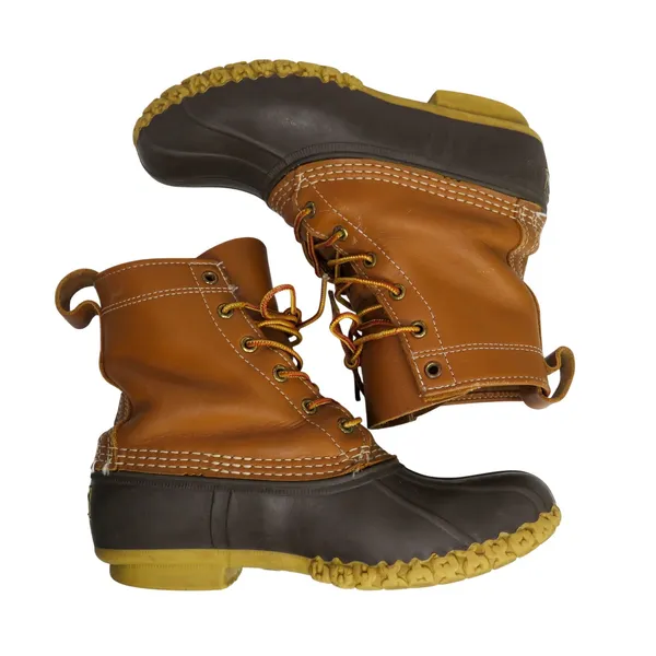 L.L. Bean Women’s Bean Boots 8” Lace Up Tan Brown Gum Boots Size 7 Classic - Image 6