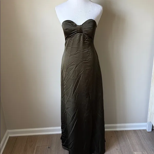 Revolve LBLC The Label Blake Strapless Dress Green Size XS - Image 3