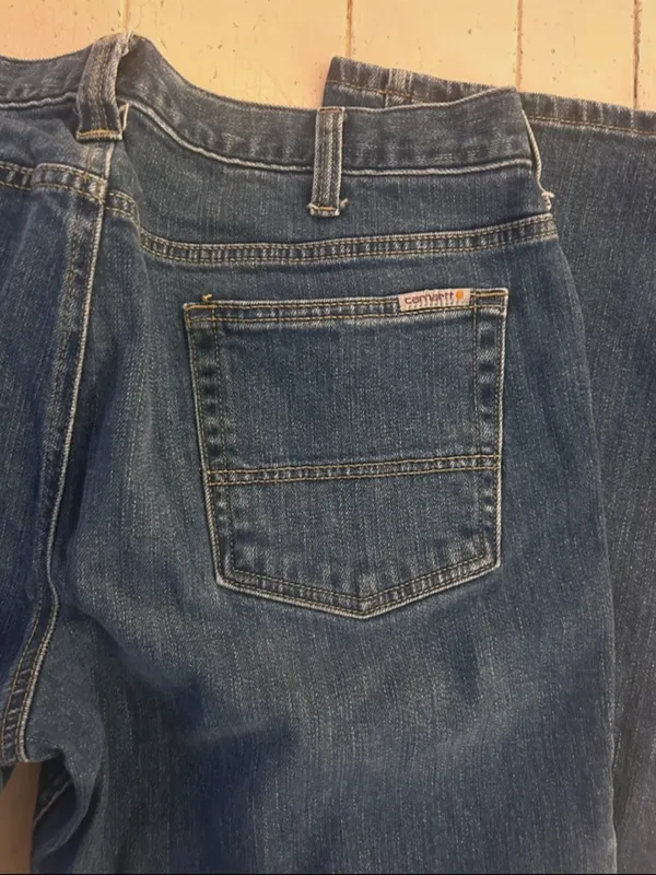 Carhartt Women's Dark Blue Bootcut Denim Jeans - Image 2