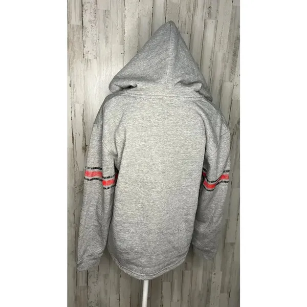 NWT‎ NHL Detroit Red Wings Women's Medium Gray V-Neck Pullover Hoodie Jacket - Image 4