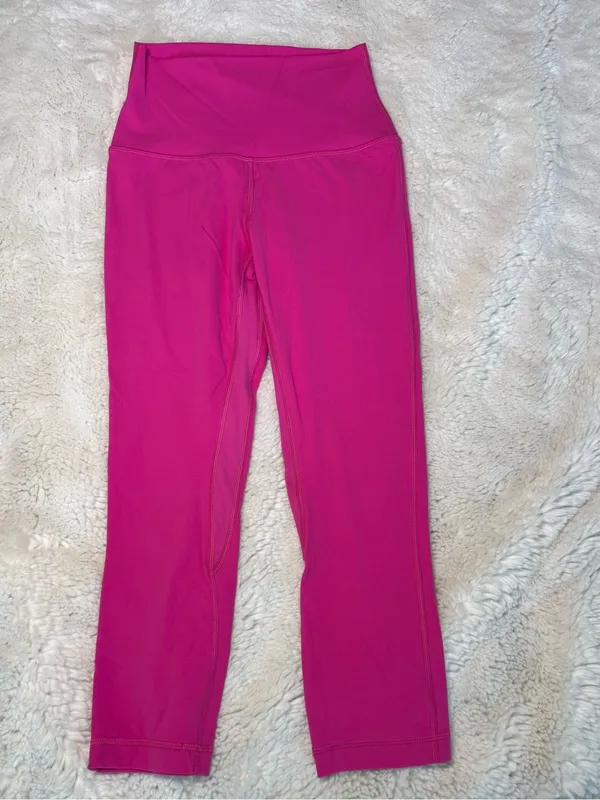 Lululemon Align High-Rise Crop 21” Leggings Sonic Pink Size 4 - Image 3