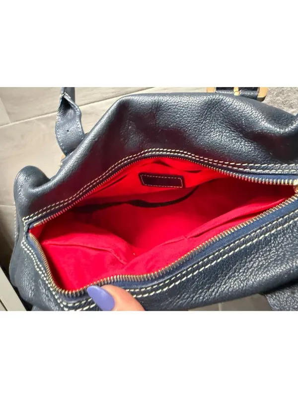 DOONEY & BOURKE Navy Blue Satchel Shoulder Handbag - Image 10
