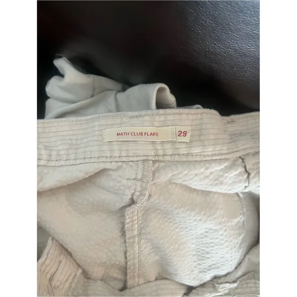 Levi’s Premium Math Club Flare Corduroy Pants Womens Size 29 Cream Y2K Boho - Image 12