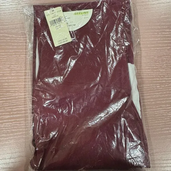 OFFLINE By Aerie High Waisted Legging Deep Cherry - Image 2