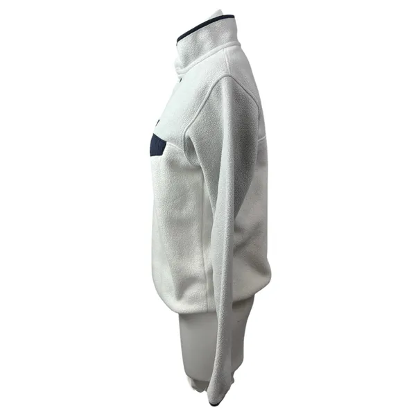 Patagonia Synchilla Snap-T Fleece Women's White Long Sleeve Sweater Top Size S - Image 5
