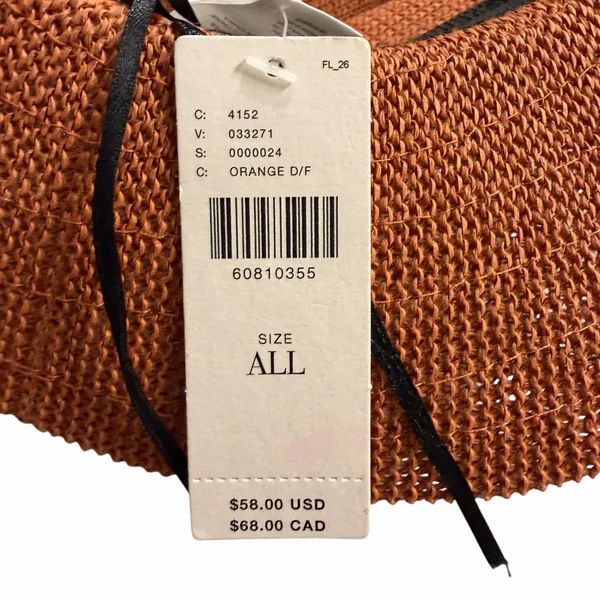 Anthropologie Cali Dream Rust Boho Wide Brim‎ Fedora Hat Beaded Band One Size - Image 10