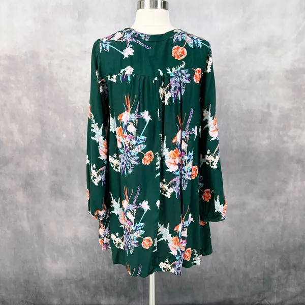 World‎ Market Womens Addy Tunic Top Blouse S/M Tropical Floral Swing Feminine - Image 5