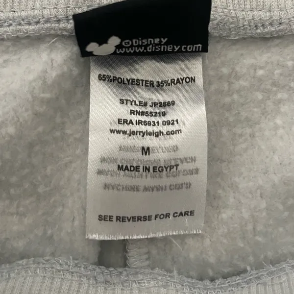 Women's Disney Mickey Mouse Jogger Sweatpants Gray Size M - Image 6
