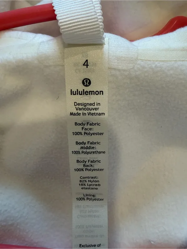 Lululemon Women's White Hooded Softshell Jacket - Image 5