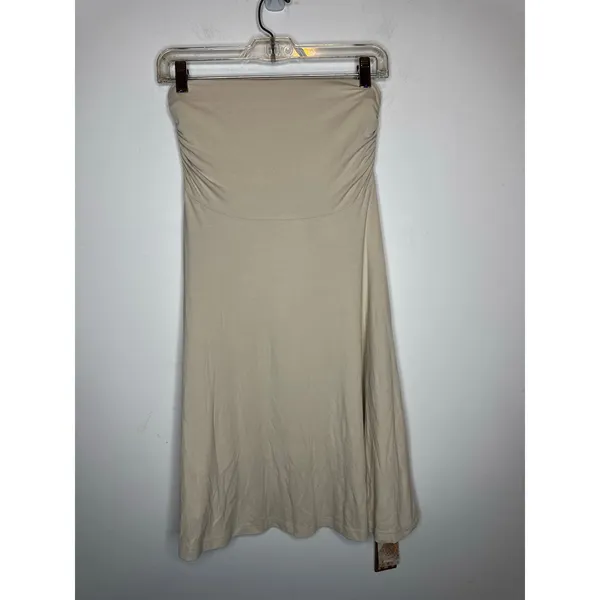 OGLmove Lyocell Blend Volume Midi Skirt Fog Beige Size XL New With Tags - Image 4