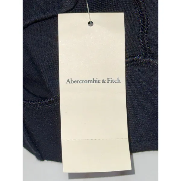NWT Abercrombie & Fitch Black Pull On Pleated Wide Leg Dress Pants Trousers Sz M - Image 7