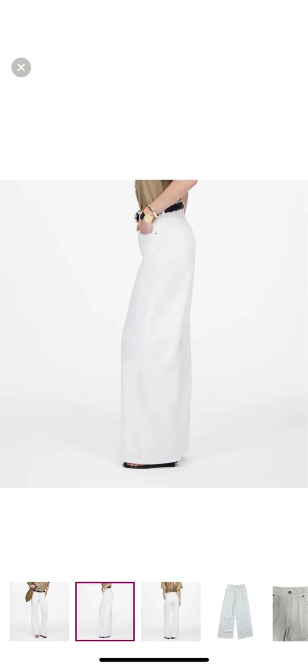 Madewell Superwide-Leg Jeans White - Image 4